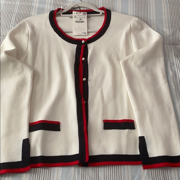 Zara Jackets & Blazers - Brand New - Knit White Blazer